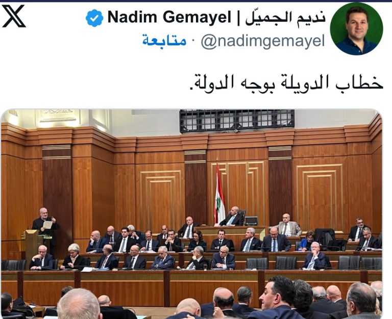 *نديم الجميل تعليقًا على كلام محمد رعد: خطاب الدويلة بوجه الدولة*
