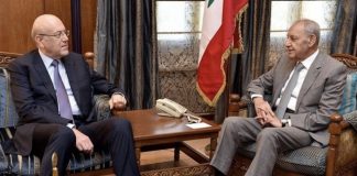 *وصول رئيس الحكومة السابق نجيب ميقاتي الى عين التينة للقاء الرئيس بري*