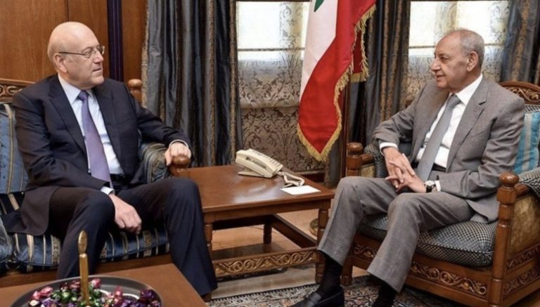 *وصول رئيس الحكومة السابق نجيب ميقاتي الى عين التينة للقاء الرئيس بري*