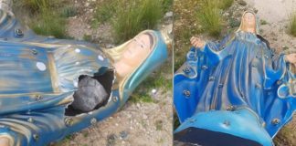 في جزين… أقدموا على نزع تمثال السيدة العذراء ورميه أرضًا!