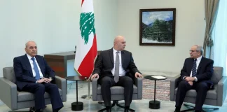 معلومات mtv: اتّفاق بشأن زيارة ثانية يقوم بها الرئيس عون إلى السعودية مع نواف سلام على رأس وفد وزاري موسّع يتخللها توقيع اتفاقيات بعد شهر رمضان