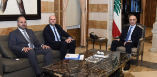 وزير الداخلية اعرض مع فرايجسن ملف النازحين السوريين في لبنان