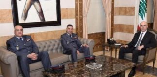 الحجار التقى المفتش العام السابق لقوى الأمن وخلفه