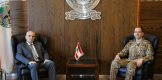 وزير الدفاع عرض التطورات الأمنية مع قائد الجيش