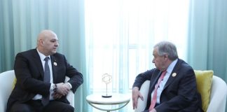 الرئيس عون عرض مع الأمين العام للأمم المتحدة، أنطونيو غوتيريش، الوضع في الجنوب، وعدم انسحاب القوات الإسرائيليّة من التلال الخمس، وذلك قُبيلَ انعقاد القمّة العربيّة في القاهرة