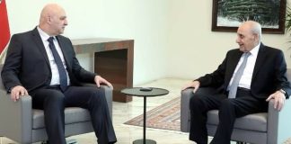 *الرئيس عون أطلع الرئيس بري على نتائج زيارته للرياض واجواء قمة القاهرة وتابع مع منسى انتشار الجيش جنوباً*