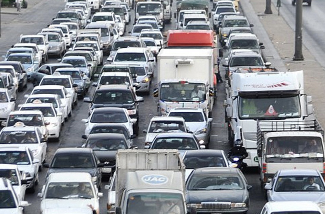 *زحمة سير خانقة على هذه الطرقات*