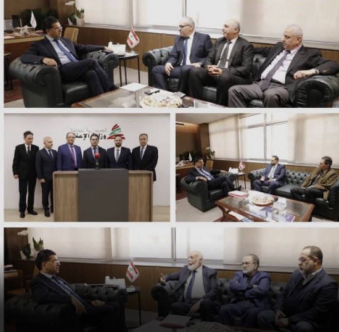 *لقاءات نقابية لوزير الاعلام وتركيز على دور “تلفزيون لبنان*