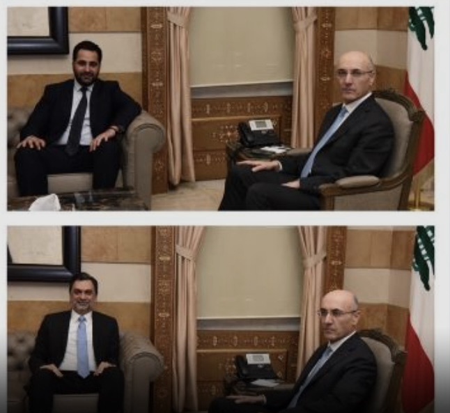 *الحجار عرض الاوضاع مع حمدان ومنيمنة والتقى ابراهيم ورئيس العمالي*