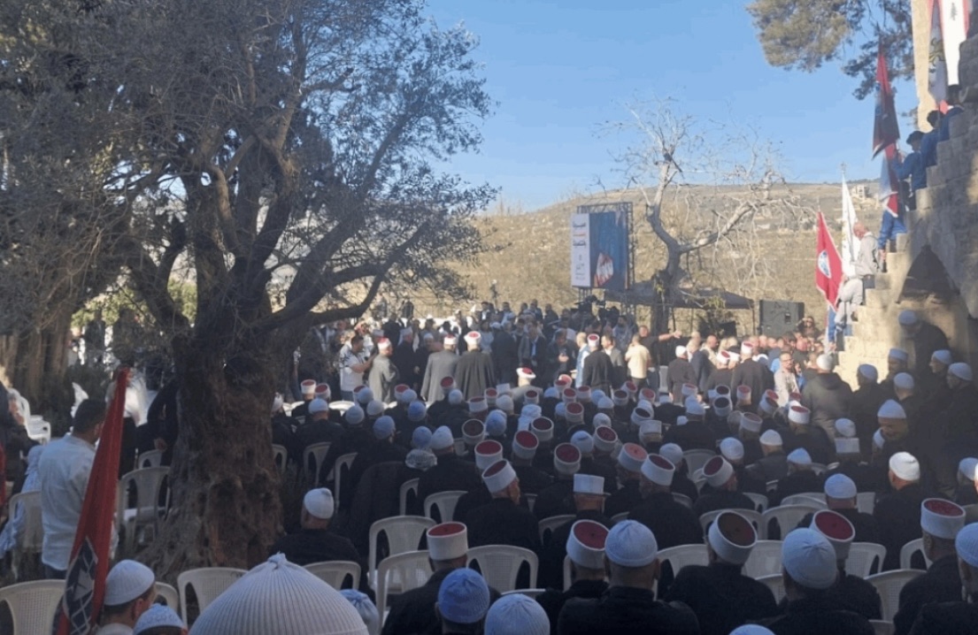 *أول صورة لجنبلاط من إحتفال ذكرى المعلم؛صبرنا-صمدنا-إنتصرنا*