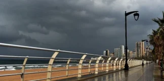 طقس متقلب يسيطر على لبنان… أمطار موحلة مع رعد ورياح