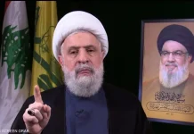 قاسم : فلتعلم أميركا سندافع حتى لو أطبقت السماء على الأرض لن ينزع السلاح تحقيقاً لهدف “إسرائيل” ولو اجتمعت الدنيا بحربها على لبنان