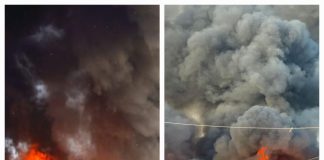 حريق كبير في مخيم السوريين قرب مركز باسل الاسد في مدينة صور