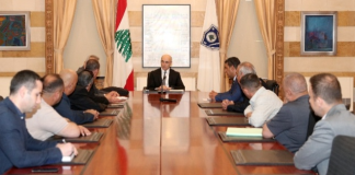 وزير الداخلية استقبل عبود وقبرصلي واطلع من وفد نقابة أصحاب الشاحنات المبردة على مطالبه