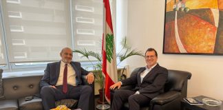 شحادة يستقبل رئيس غرفة تجارة زحلة وعائلة بوموسى من كفرسلوان