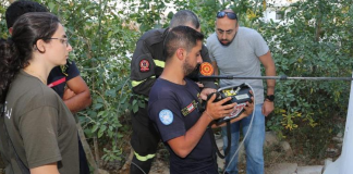 أعمال مسح وتحليل الحبوب في حرم إهراءات مرفأ بيروت