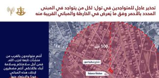 تحذير للمتواجدين في قرية تول