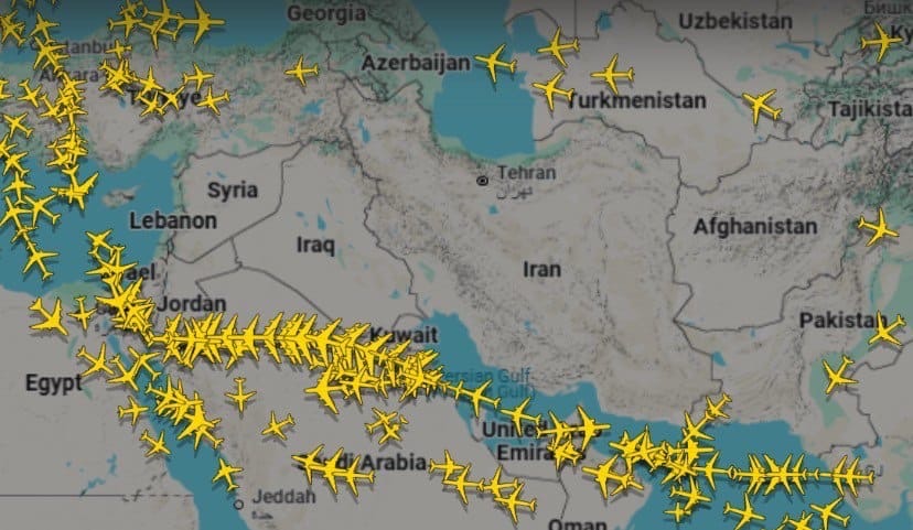 المجال الجوي في المنطقة فارغ تماماً من الطائرات