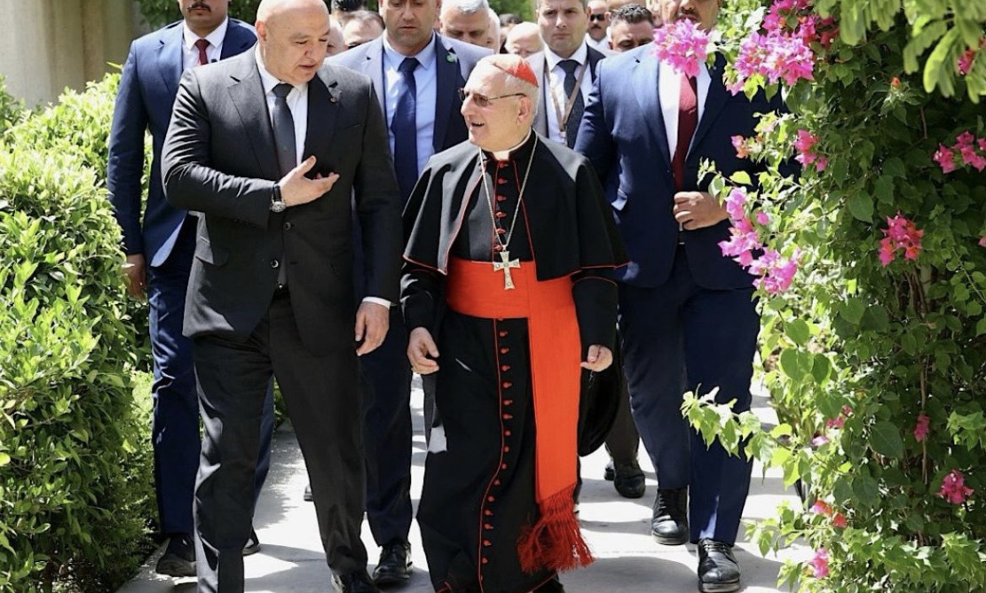 *بالصور: جوزاف عون يزور البطريركية الكلدانية ويؤكد على أهمية العيش المشترك*