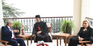 لقاء بين الرئيس سلام والبطريرك الراعي في الديمان