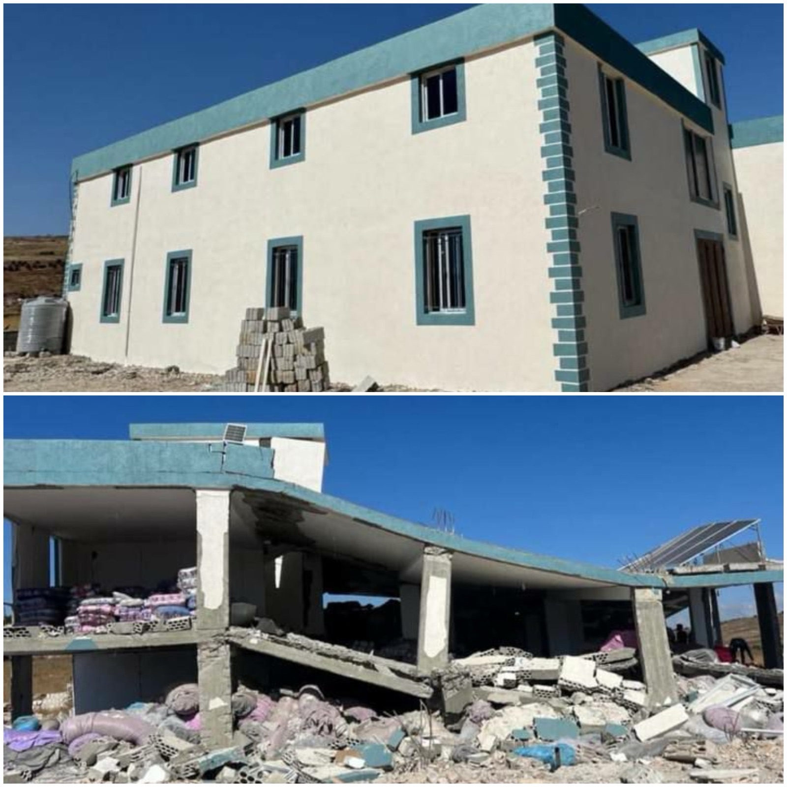 *بالصورة: في ميس الجبل: معمل بياضات دُمّر في الحرب فأعاد صاحبه بناؤه… ففجّرته “إسرائيل” مجددًا فجر اليوم*