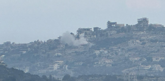 تمشيط بالأسلحة الرشاشة من موقع الراهب في اتجاه أطراف عيتا الشعب