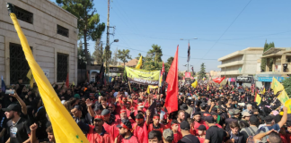 بدء مراسم إحياء أربعينية الإمام الحسين في مقام السيدة خولة في بعلبك وكلمة للامين العام ل “حزب الله” الشيخ نعيم قاسم عند الساع العاشرة …