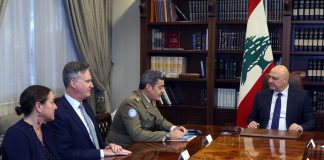الرئيس عون يؤكد لقائد “اليونيفيل” تمسّك لبنان ببقاء القوات الدولية في الجنوب طوال المدة اللازمة لتنفيذ القرار 1701 بكل مندرجاته، واستكمال انتشار الجيش اللبناني حتى الحدود الدولية
