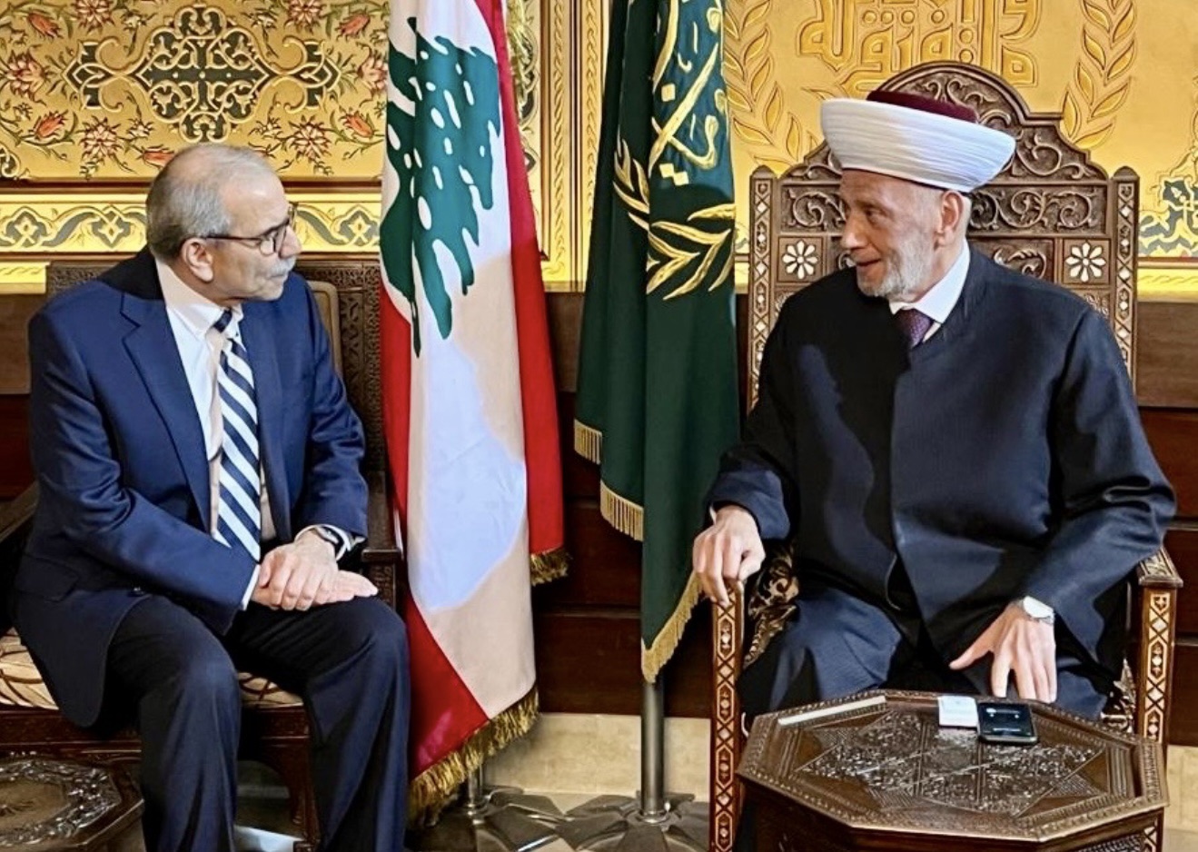 *المفتي دريان يثني على قرار الحكومة ويتفقد مسجد الإمام الشافعي المموّل بهبة قطرية*