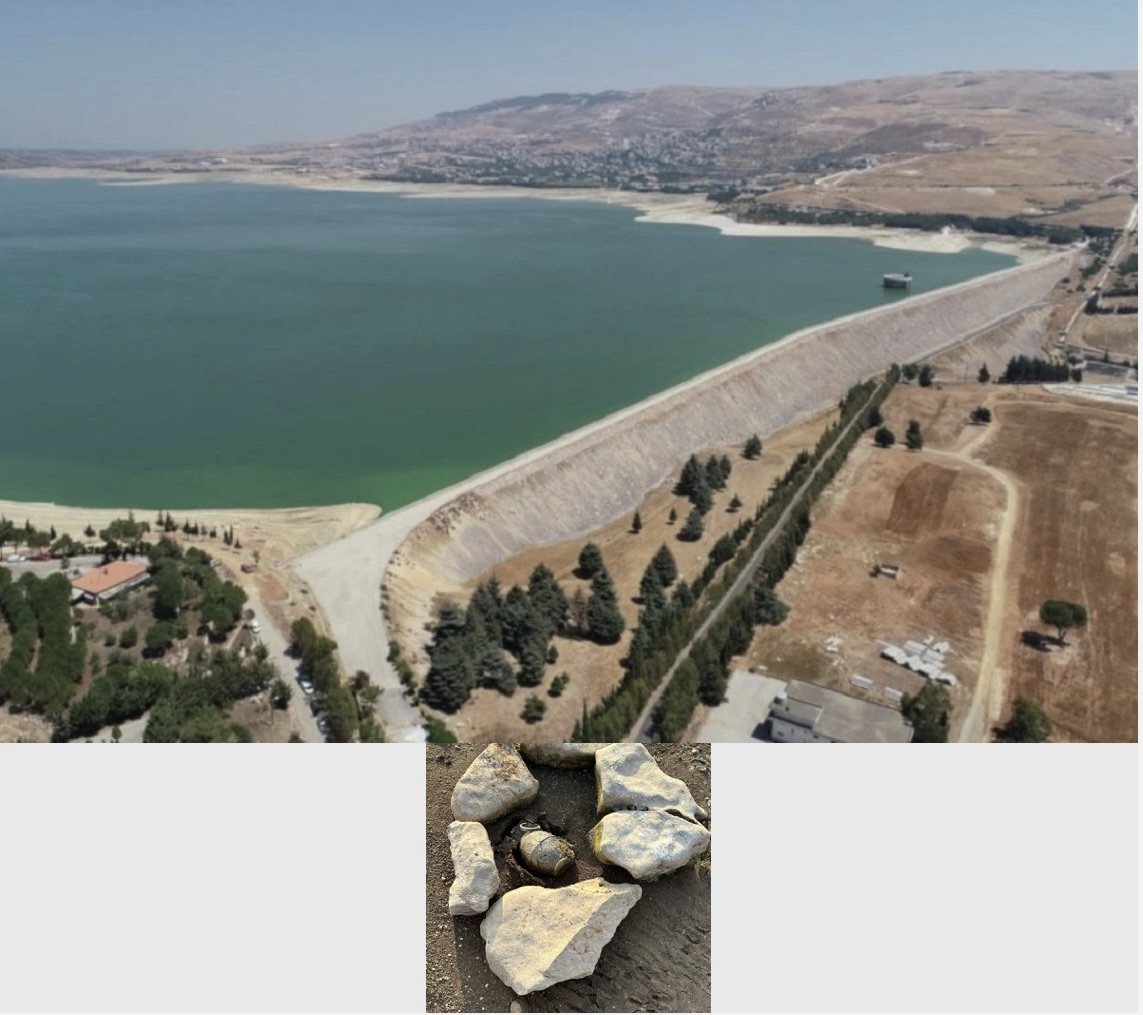 *انحسار المياه يكشف مفاجأة خطرة في بحيرة القرعون!*