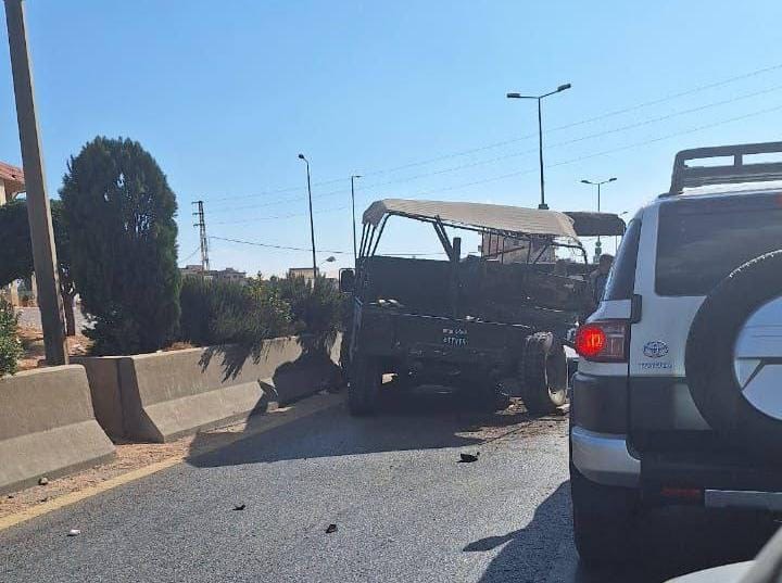 *بالصورة : حادث سير على طريق رياق بعلبك الحلانية*