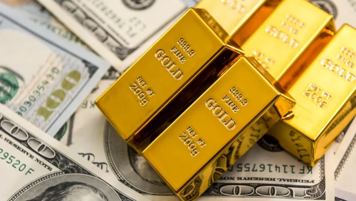 Dollar and gold