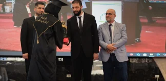 الشرع يحضر حفل تخرّج زوجته في جامعة إدلب