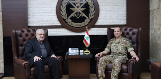قائد الجيش استقبل رئيس كتلة “الوفاء للمقاومة”
