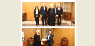 الخطيب تسلم من وفد “التيار” دعوة الى احتفال 13 ت1