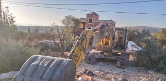 استهداف حفارة في بليدا