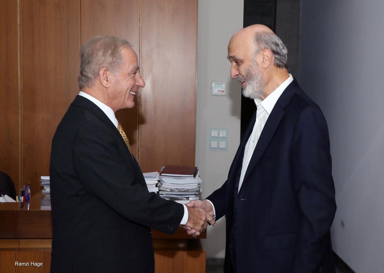 المستجدّات اللبنانية والإقليمية على طاولة جعجع والسفير الأميركي في معراب