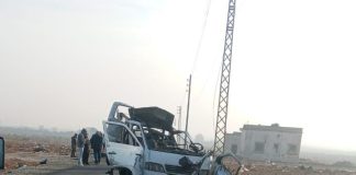 غارة من مسيرة على فان للركاب في بلدة حوش السيد علي – البقاع