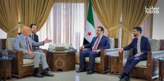 لقاء يجمع الشيباني وبراك في دمشق