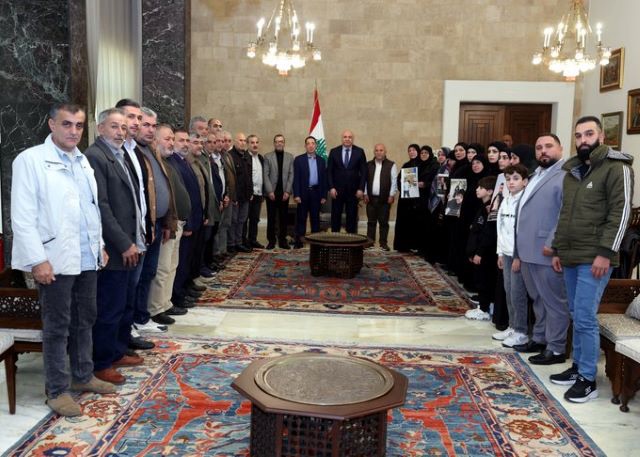 *الرئيس جوزاف عون لوفد «الجمعية اللبنانية للأسرى والمحرّرين»: عودة الأسرى المعتقلين في إسرائيل’ أولوية*