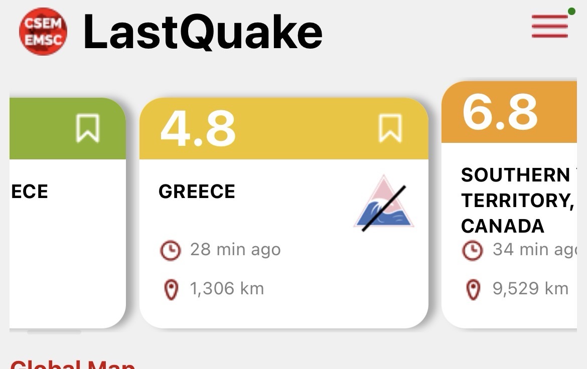 هزة ارضية بقوة ٤،٨ تضرب اليونان