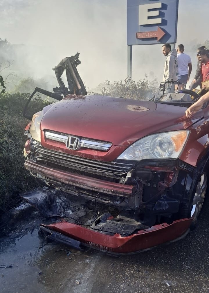 *بالصورة:السيارة المستهدفة في صور*