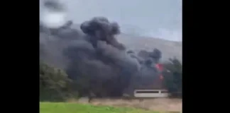 حريق كبير بالقرب من خزانات النفط في البداوي