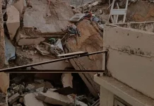 الدفاع المدني: انهيار المبنى في ضهر المغر بعد اخلائه ولا إصابات