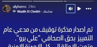 بعد التطاول على الرئيس…مذكرة توقيف بحق علي برو واستدعاء حسن عليق