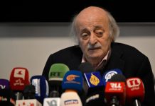 جنبلاط يحذّر من طوفان نوح