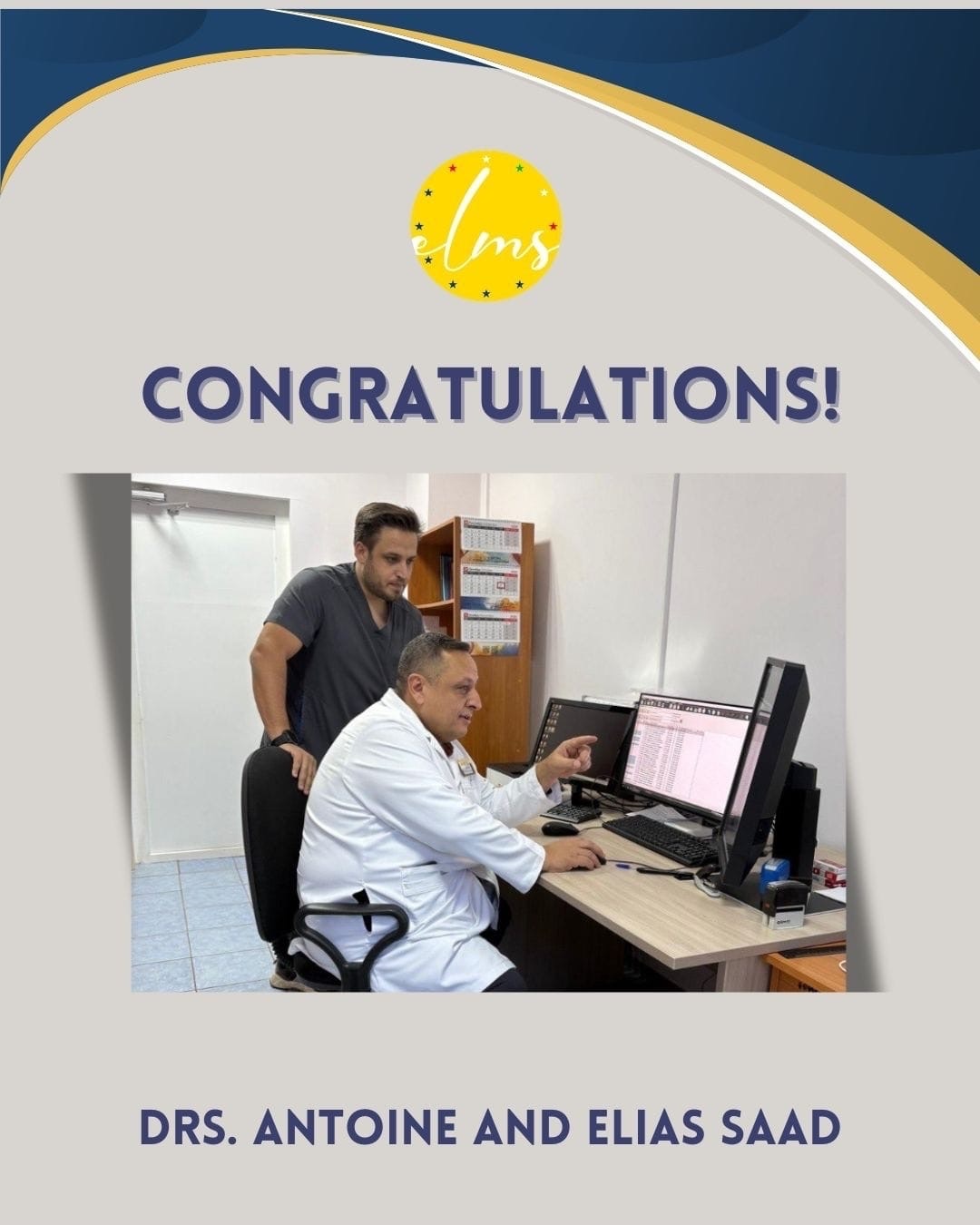 الجمعية الطبية اللبنانية الاوروبية: تكريم الطبيبان الياس وانطوان سعد لتفوقهما بمكافحة السرطان يعد فخرا للبنان