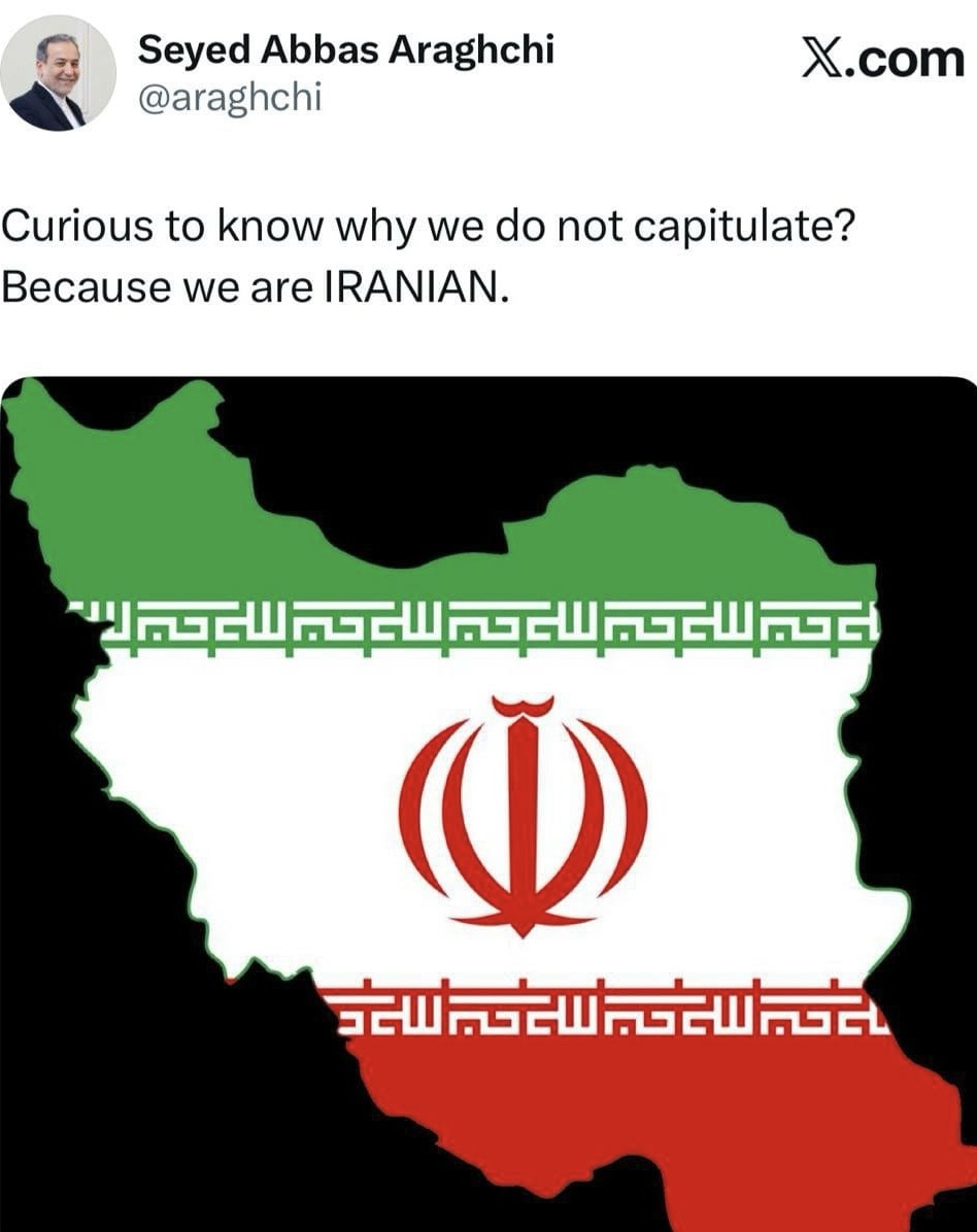 *وزير الخارجية الإيراني’ يرد على ويتكوف: “فضوليون لمعرفة لماذا لا نستسلم؟ لأننا إيرانيون’*