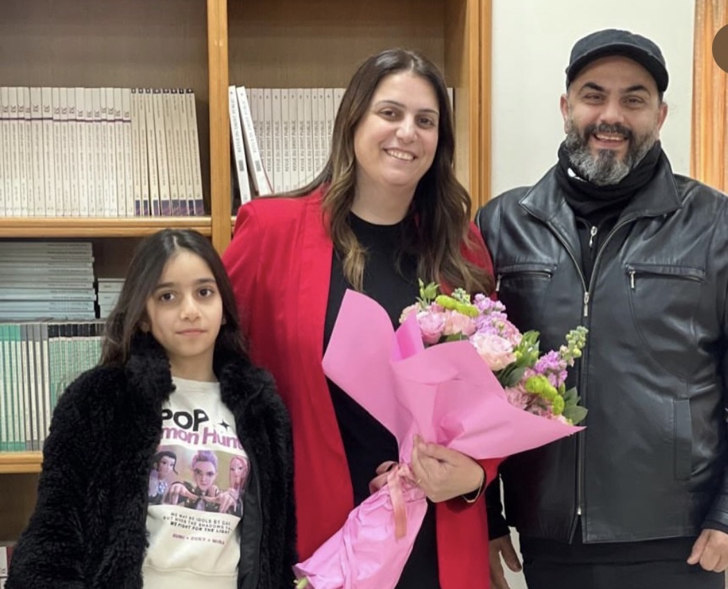 ماستر بدرجة جيد جدا للزميلة اوديت ضو اسمر