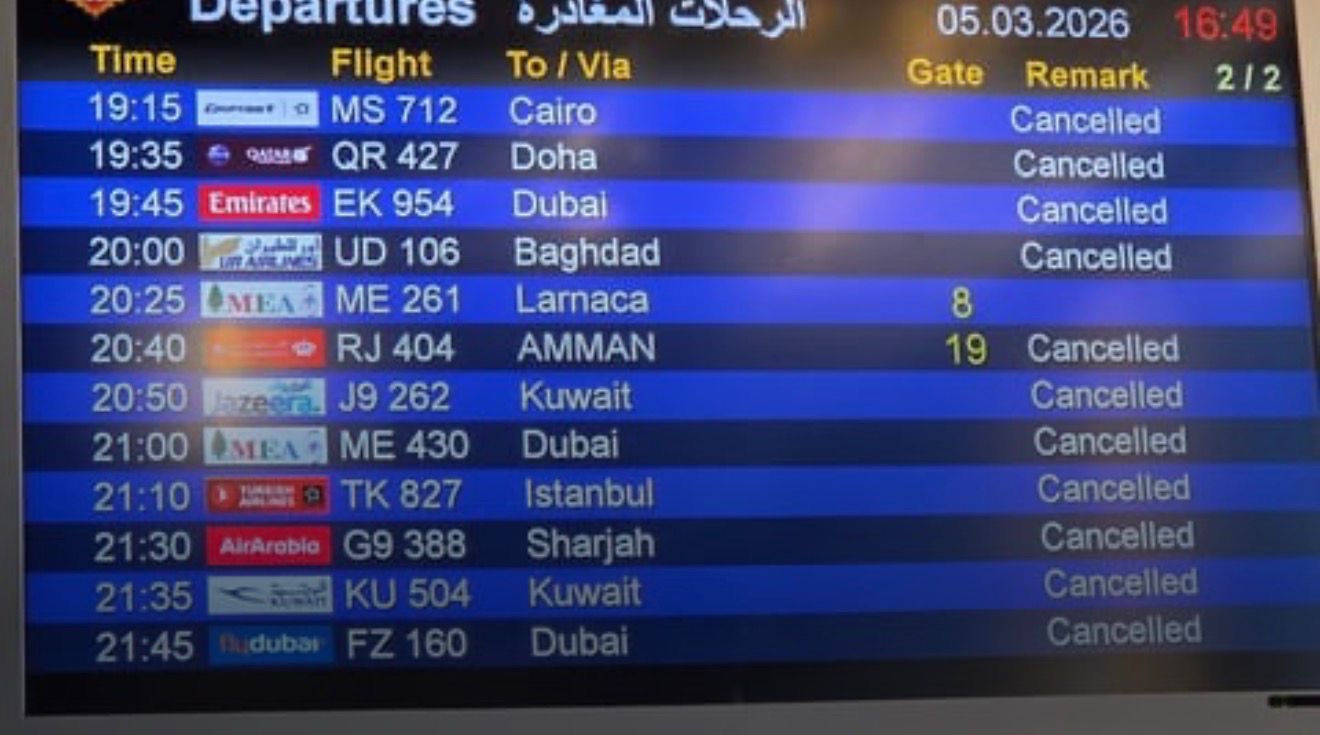 *مصادر في مطار رفيق الحريري الدولي لـ”الجديد”: تعمل السلطات المعنية للتواصل مع الدول الخارجية وابرزها الولايات المتحدة الأميركية من أجل تحييد الطريق المؤدي الى المطار عن دائرة الاستهدافات الاسـرائيلي’*